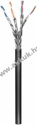 Goobay CAT 6 Kültári hálózati kábel, S/FTP, fekete, 100m