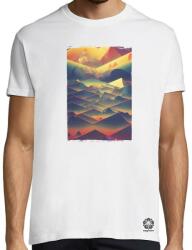 Magnolion Geológiai rétegek digitális művészet v1 póló