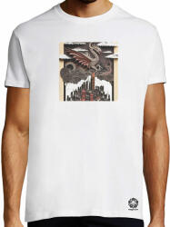 Magnolion Kivágott papír művészet Sárkány v3 póló