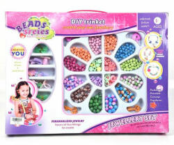 Magic Toys Beads Series ékszerkészítő szett gyöngyökkel, hajgumival és medállal (MKL108680)