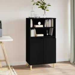 vidaXL Dulap înalt, negru, 60x36x110 cm, lemn prelucrat (821221) Comoda