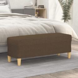 vidaXL Bancă, maro, 100x35x41 cm, textil (349378)