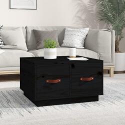 vidaXL Măsuță de cafea, negru, 60x53x35 cm, lemn masiv de pin (820970) Masa de cafea