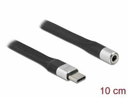 Delock FPC lapos csík kábel USB Type-C - Sztereó jack aljzat hüvely 10 cm (86942)