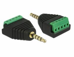 Delock Adapter Stereo jack 3, 5 mm-es csatlakozó sorkapocs blokk 5 tűs (65947) - dellaprint