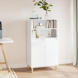vidaXL Dulap înalt, alb extralucios, 60x36x110 cm, lemn compozit (821222) Comoda