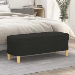 vidaXL Bancă, negru, 100x35x41 cm, textil (349379)