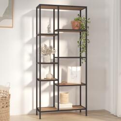 vidaXL Bibliotecă, 80x30x180 cm, oțel și lemn prelucrat (336359) Biblioteca