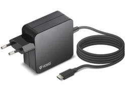 YENKEE YAU C65 USB-C 65W-os töltő adapter (45019358) fekete