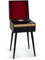 Auna Berklee TT Case, player gramofon, transmisie prin curea, 33 1/3, 45 și 78 RPM, difuzoare stereo (VB8-Berklee TT BT BK) (VB8-Berklee TT BT BK)