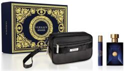 Versace Dylan Blue Ajándékszett, Eau de Toilette 100ml + Eau de Toilette 10ml + kozmetikai táska, férfi