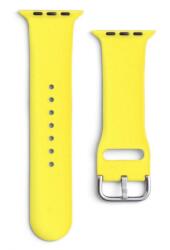 Curea APS Silicone Watch Band compatibila cu Apple Watch 4/5/6/7/8/SE/Ultra 42/44/45/49mm Galben (9145576259276)