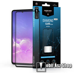 MyScreen DIAMOND GLASS LITE EDGE előlap védő karcálló edzett üveg - FEKETE - 9H, 0.33 mm, A teljes felületén tapad, a teljes kijelzőt védi - SAMSUNG Galaxy S10 Lite (SM-G770F) / Galaxy A91 (SM-A915F)