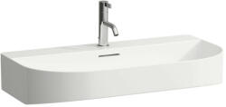 Laufen Sonar mosdó csiszolt alsó felülettel 80x42cm, fehér, LCC bevonattal, csaplyuk nélkül, túlfolyó nélkül H8163444001121 (H8163444001121)