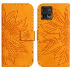 ART SUN FLOWER portofel cu curea Motorola Moto G72 galben