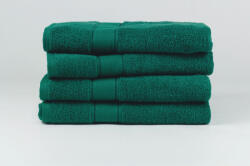 ByTex Törölköző - sötétzöld - széles bordűrrel - 70x130 cm