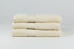 ByTex Törölköző - ekrü - széles bordűrrel - 70x130 cm