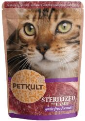 PETKULT Plic Pentru Pisici Sterilizate, cu Miel, Set 10 X 100 g