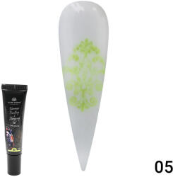 Global Fashion Gel vopsea pentru pictura si stamping Painting+Stamping cu sclipici 8ml, 05