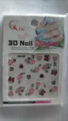 Global Fashion Abtibild decor unghii 3D, Nail Sticker FAM-002