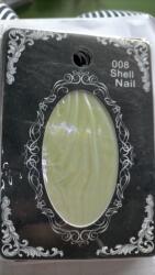 Global Fashion Autocolante decorative pentru unghii, Shell Nail, #008, transparent