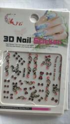 Global Fashion Abtibild unghii 3D, Nail Accessory FAM-003