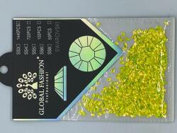 Global Fashion Decor pentru unghii, Swarovski, Romburi 3D, Global Fashion, galbene, set 1440