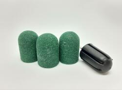Global Fashion Set suport si 3 bucati smirghel rezerva freza electrica unghii, 16*25mm, verde, granulatie 100