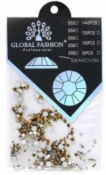 Global Fashion Set 1440 decoratiuni pentru unghii, Global Fashion, cristale, Bronz