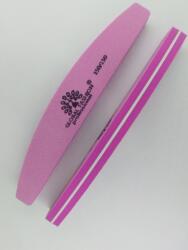 Global Fashion Pila buffer pentru unghii, granulatie 150/150, roz