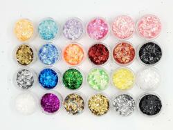 Global Fashion Set 24 paiete decorative pentru unghii, A3, multicolore
