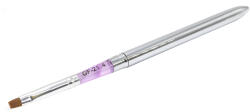 Global Fashion Pensula cu varf drept, par artificial, pentru aplicare gel UV, Nr. 4