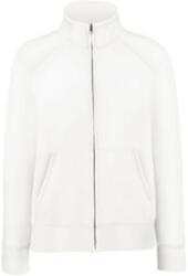 Fruit of the Loom FU80 zipzáras Női pulóver, Premium Lady Fit Sweat Jacket, White - XL