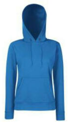 Fruit of the Loom F81 kapucnis Női pulóver, LADY-FIT HOODED SWEAT, Royal Blue - XL