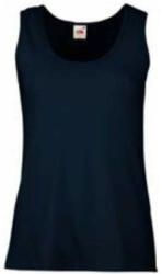 Fruit of the Loom FN02 ujjatlan Női póló LADY FIT VALUEWEIGHT VEST, Deep Navy - 2XL