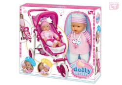 LOKO Toys Baba háromkerekű babakocsival