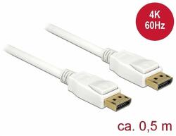 Delock Kábel Displayport 1.2 dugó > Displayport dugó 4K 60 Hz 0, 5 m (85507)
