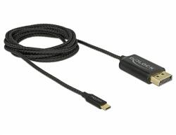 Delock USB Type-C koax kábel DisplayPort-hoz (DP Alt Mode) 4K 60 Hz 2 m (83710)