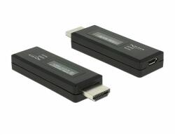 Delock HDMI tesztelo az EDID információhoz OLED kijelzovel (63327)