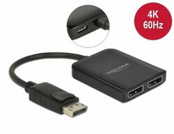 Delock DisplayPort 1.4 elosztó 1 x DisplayPort > 2 x DisplayPort MST (87768) - dellaprint