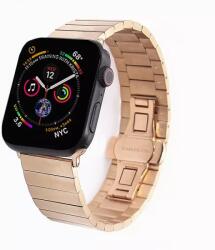 Alphajack Apple Watch 4/5/6/7/8/SE (38/40/41mm) fém óraszíj rose gold Alphajack