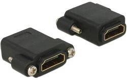 Delock Adapter Gyors-sebességű HDMI anya > HDMI anya rögzítővel (85125)