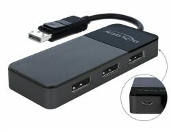 Delock DisplayPort 1.4-es elosztó 1 x DisplayPort-bemenet > 3 x DisplayPort-kimenet (87737) - dellaprint