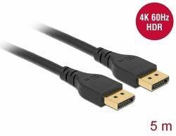 Delock DisplayPort 1.2 kábel 4K 60 Hz 5 m retesz nélküli (85912) - dellaprint