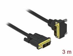 Delock DVI kábel 18+1 apa - 18+1 apa hajlított 3 m (85903)