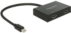Delock Displayport 1.2 Splitter 1 x mini Displayport in > 2 x Displayport out 4K (87695)
