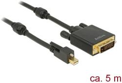 Delock Kábel mini Displayport 1.2-dugós csatlakozó csavarral > DVI-csatlakozódugó 4K 30 Hz aktív 5 m (85637) - dellaprint