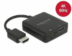 Delock HDMI-hangkivonatoló, 4K 60 Hz, kompakt (63333)
