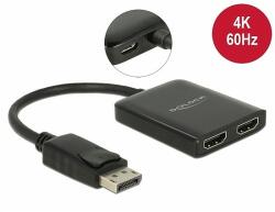 Delock DisplayPort 1.4 elosztó 1 x DisplayPort > 2 x HDMI MST (87769) - dellaprint