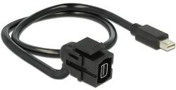 Delock Keystone modul 110 -s mini Displayport aljzat > mini Displayport dugó csatlakozókkal, 50cm (86374) - dellaprint